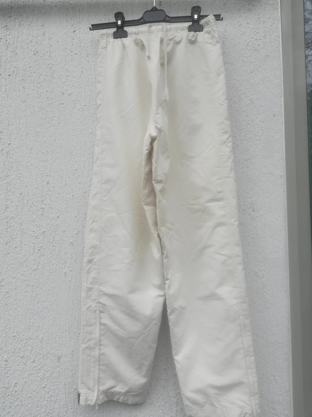 Elastische broek met koord Uniseks (Heren/Dames) joggingstijl Ecru T.S (1 vlek) – photo 5